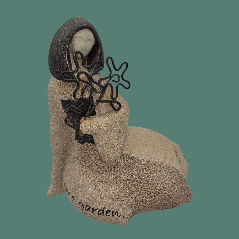 Carson ArtStone Sisters Figurine "Sisters Are Flowers From The Same Garden"